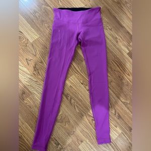 Magenta lululemon leggings size 6